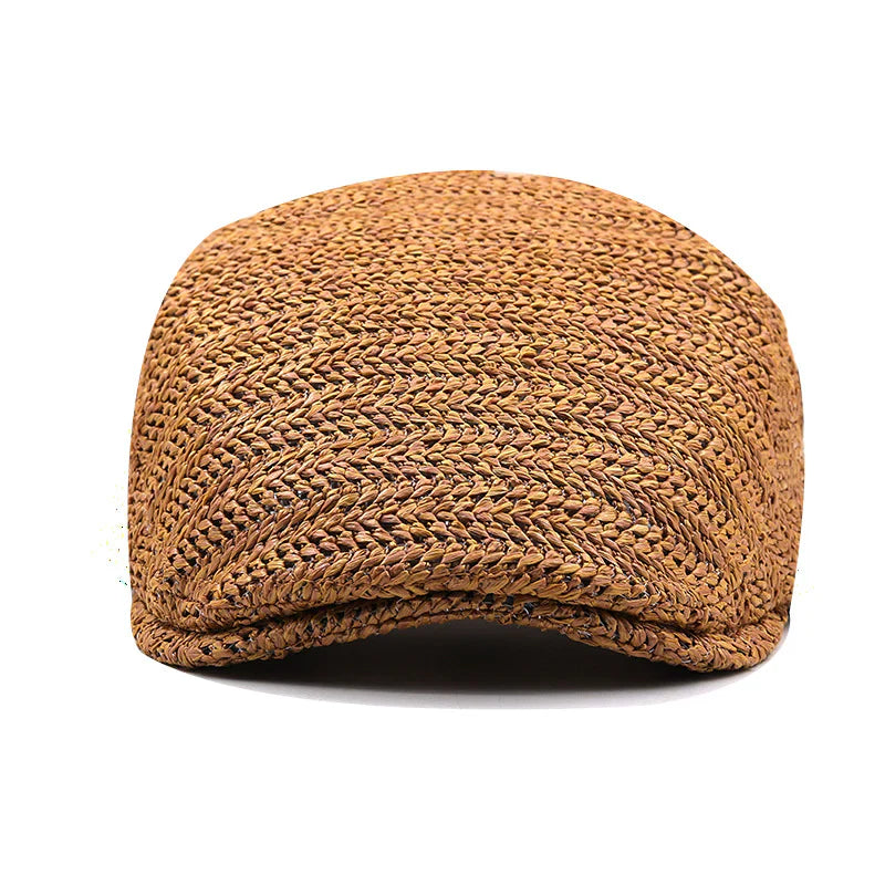 Norselia | Flat Cap mit Fischgrätenmuster