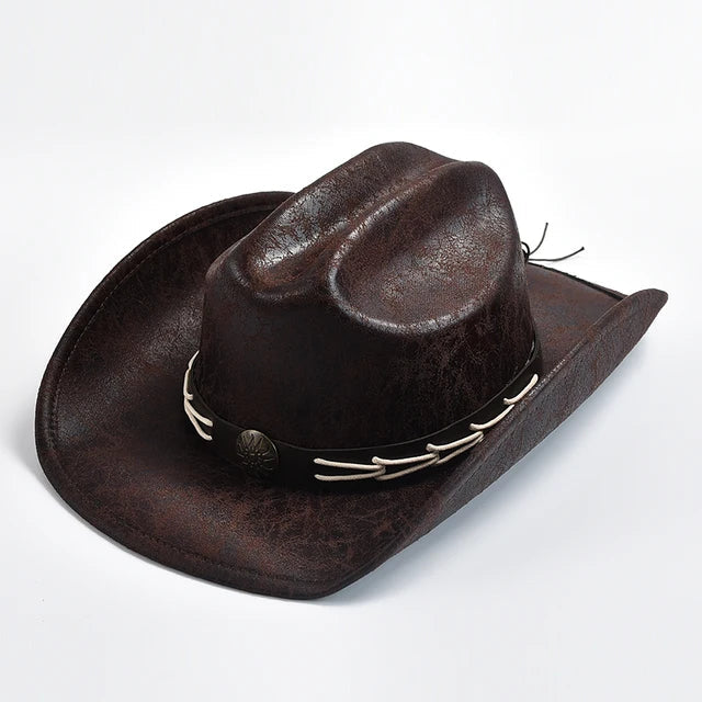 Clinbands - Cowboyhut mit Knochenperlenbesatz