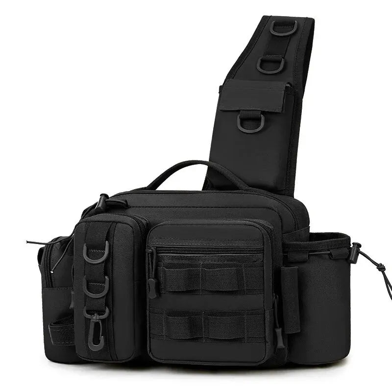 Angelrucksack mit Rutenhalter – wasserdichte Tactical-Angeltasche