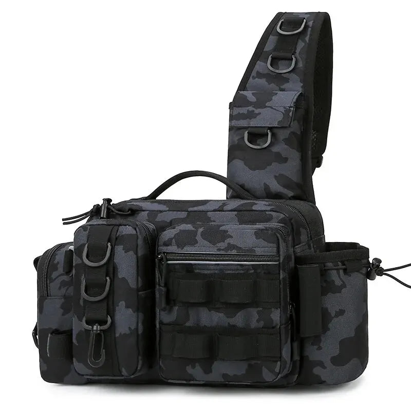 Angelrucksack mit Rutenhalter – wasserdichte Tactical-Angeltasche