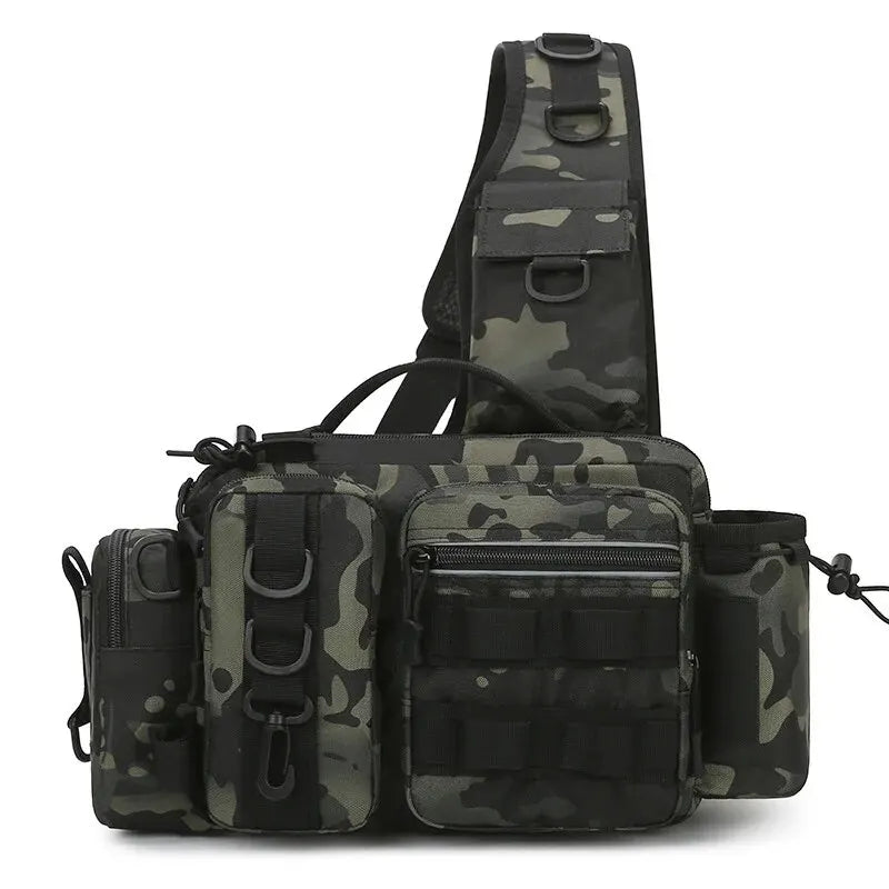 Angelrucksack mit Rutenhalter – wasserdichte Tactical-Angeltasche