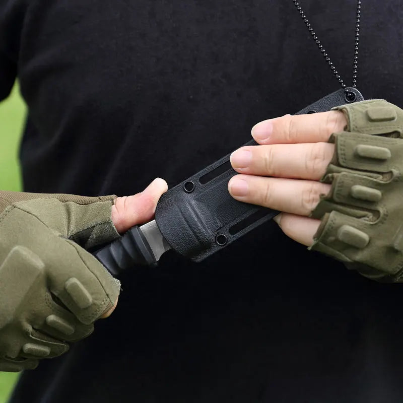 Outdoor-Überlebensmesser – tragbar, hochhartes Stahl-Campingmesser