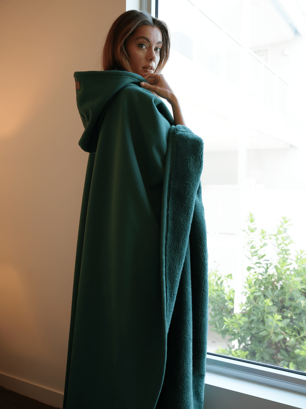 Gewichteter Cape-Hoodie