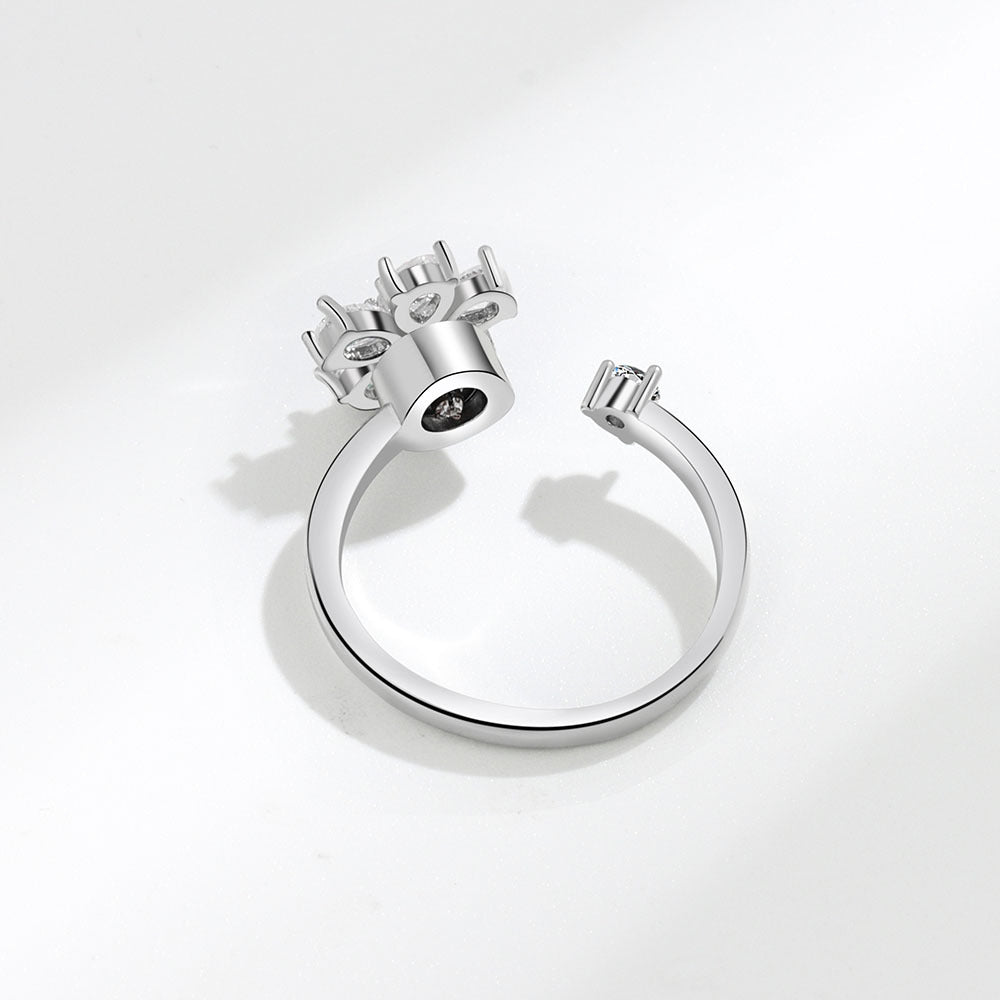 Zirkon Ring - Anti Stress Ring (beweglich)