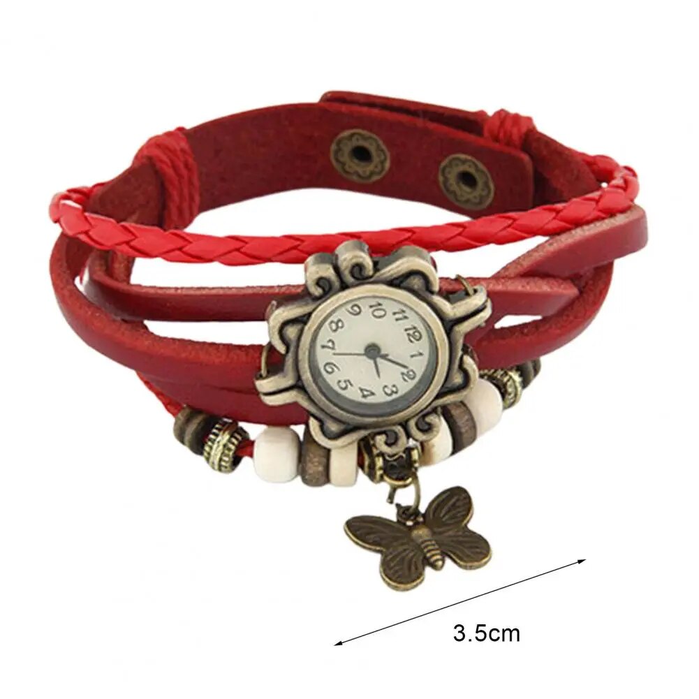 Clinbands – Damen-Accessoire-Uhr mit Vintage-Blumenarmband