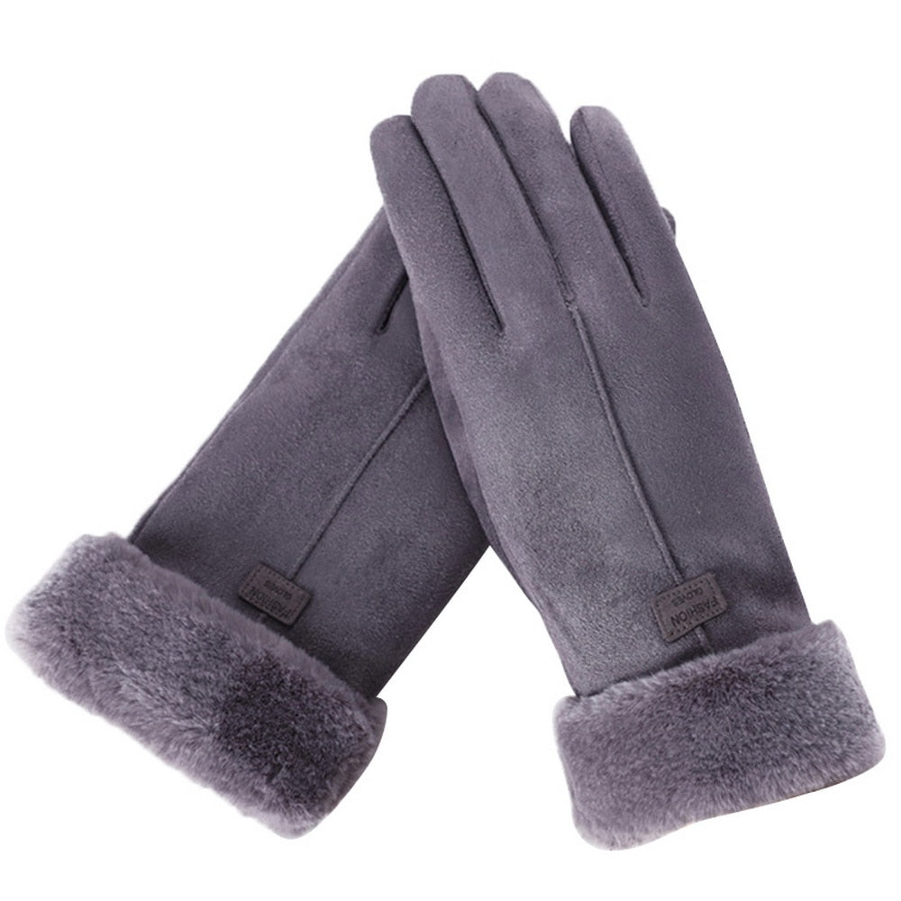 Clinbands - Schicke und Stilvolle Winter Furry Handschuhe für Frauen