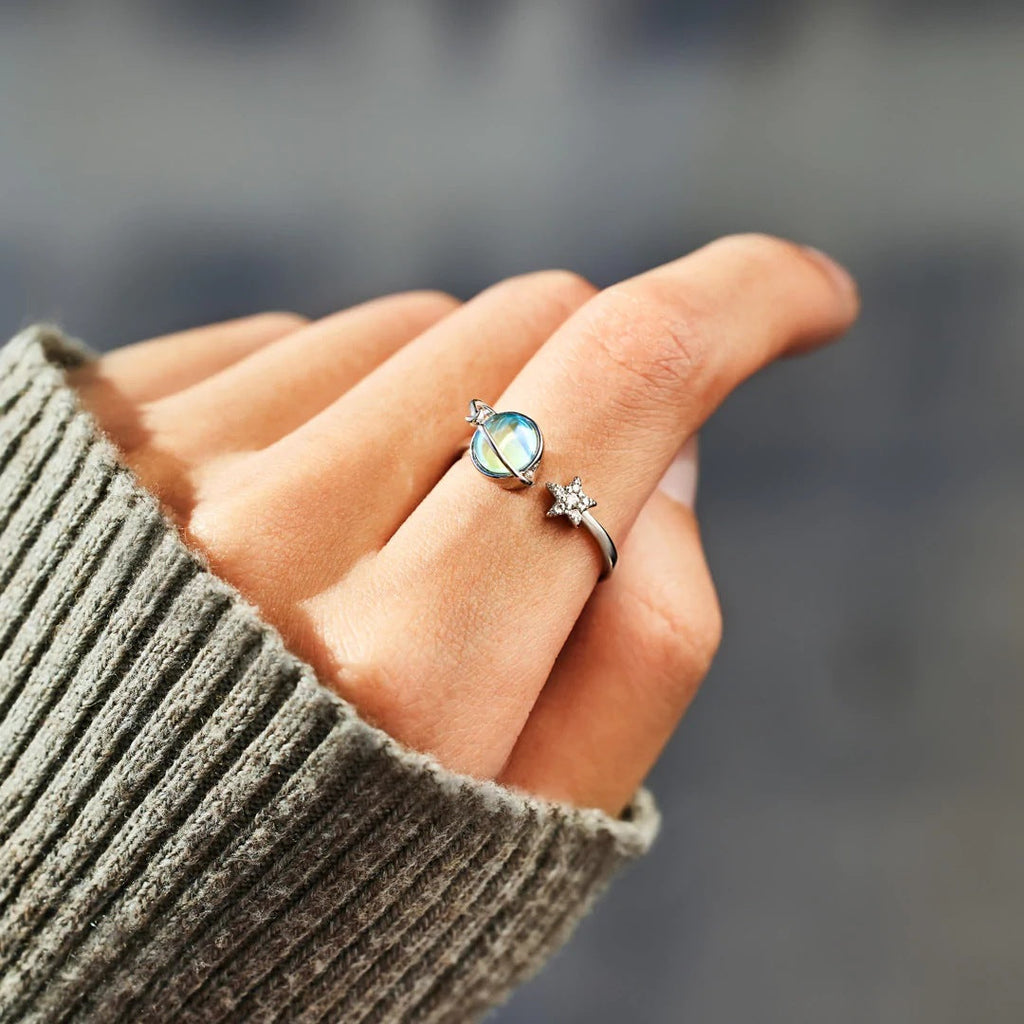 Mondstein Ring - Mond & Stern