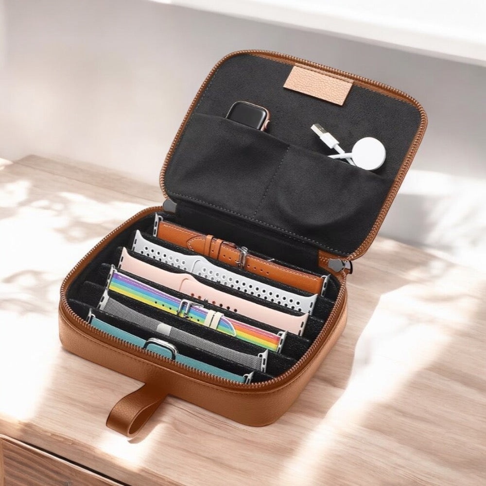 Clinbands - Ledertasche Premium für Armbänder & Zubehör