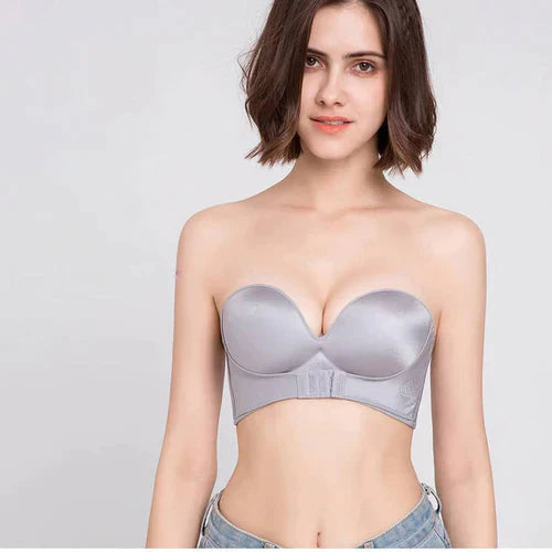 Clinbands | Trägerloser Bh - Damen - Komfort Bh mit Push-Up Effekt und Perfektem Sitz