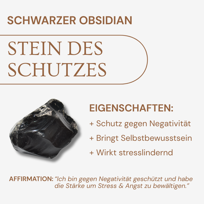 Obsidian Halskette - Tropfenform