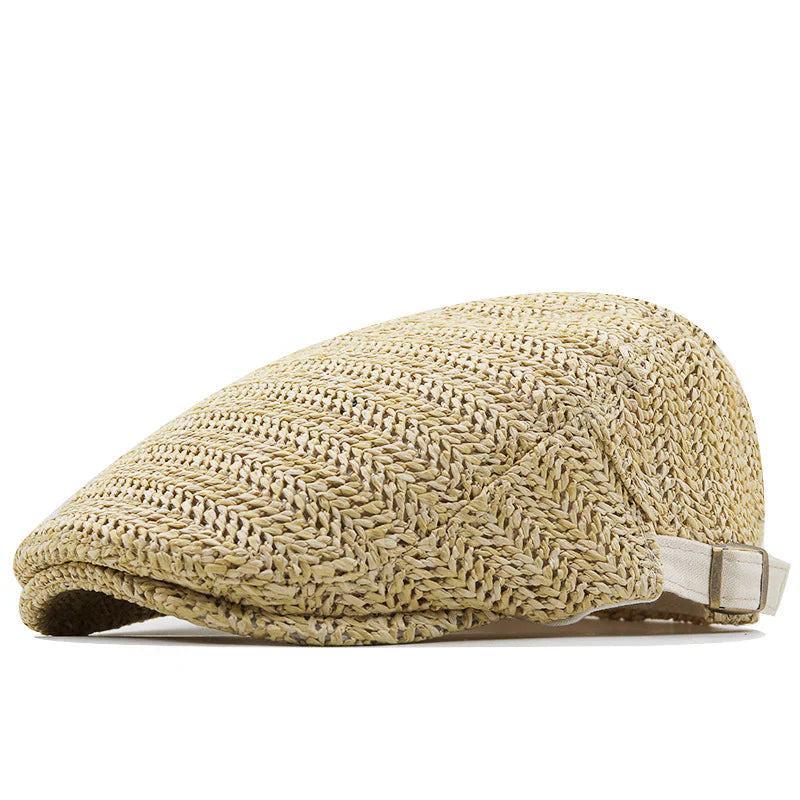 Norselia | Flat Cap mit Fischgrätenmuster