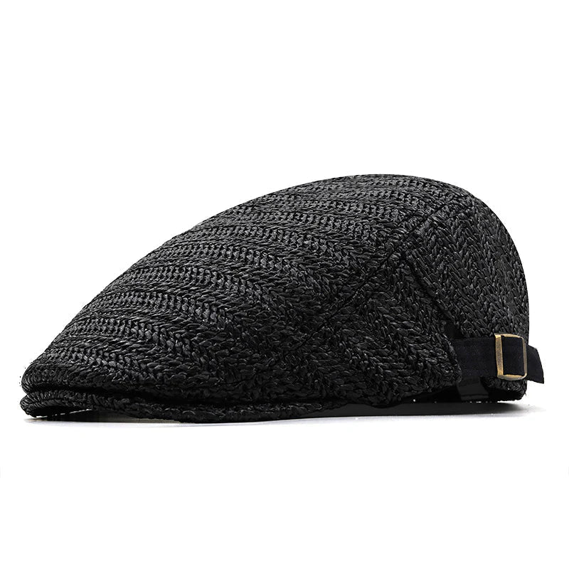 Norselia | Flat Cap mit Fischgrätenmuster