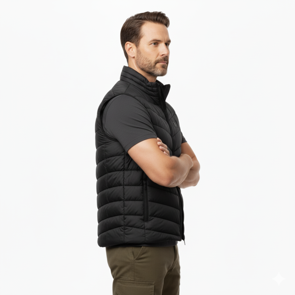 Herren gepolsterte Weste – leichter gesteppter Bodywarmer