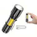 Mini Tactical-Taschenlampe – 900 Lumen, USB-wiederaufladbar, COB-Licht