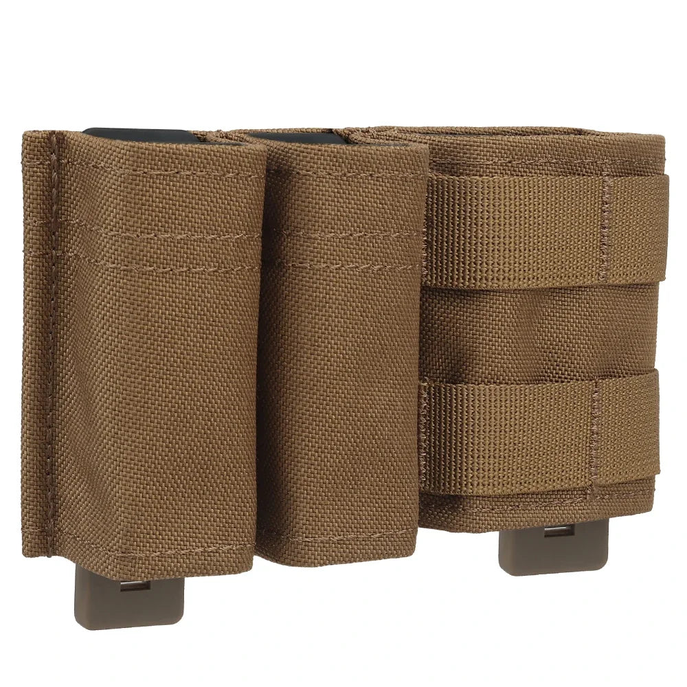 Militär Doppel-Magazintasche – 9mm & 5,56mm mit Nylon-Clip