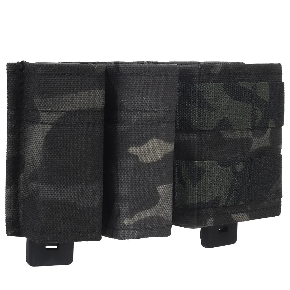 Militär Doppel-Magazintasche – 9mm & 5,56mm mit Nylon-Clip