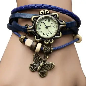 Clinbands – Damen-Accessoire-Uhr mit Vintage-Blumenarmband