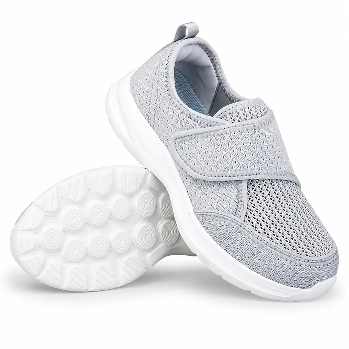 Weite Komfort-Walking-Schuhe mit verstellbarem Riemen