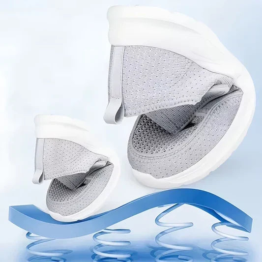 Weite Komfort-Walking-Schuhe mit verstellbarem Riemen