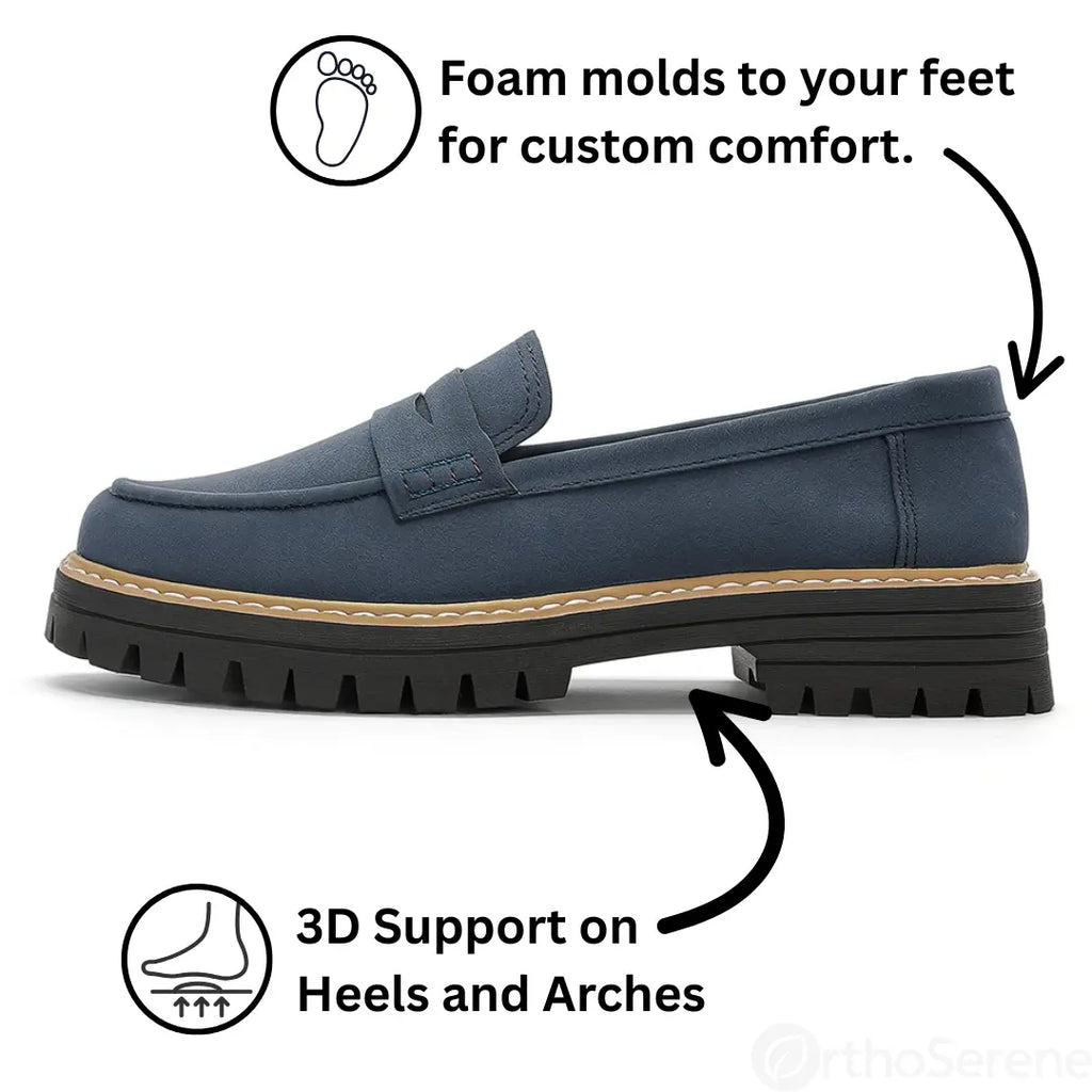 Damen-Komfortschuhe mit breiter Zehenbox