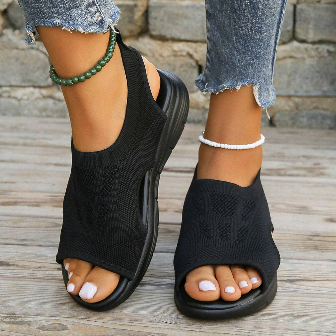 Damen-Walking-Sandalen mit Fußgewölbestütze