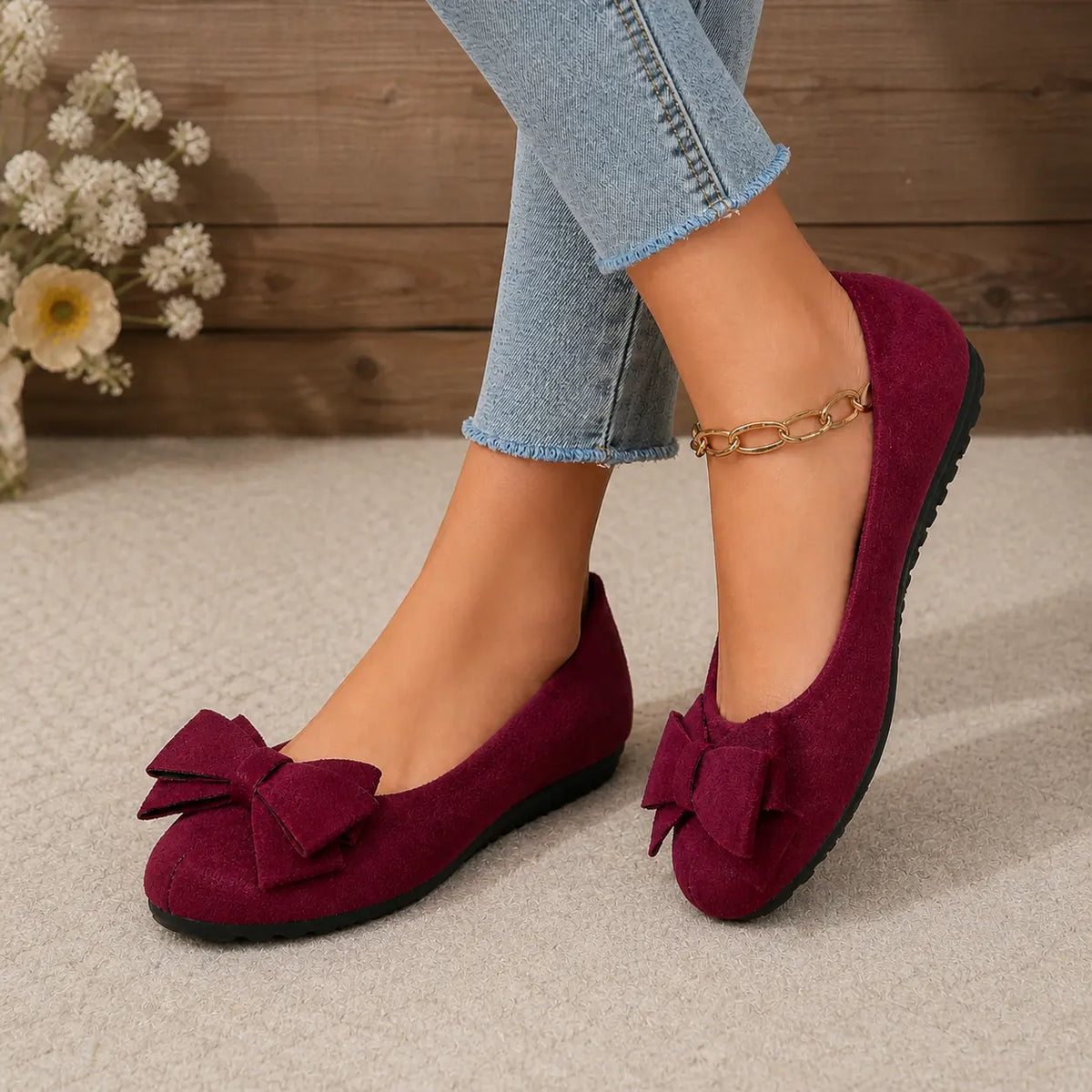 Damen-Ballerinas in weiter Passform