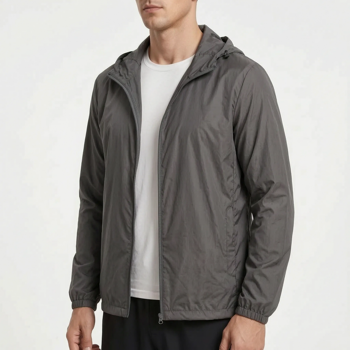 AeroShield Leichte Kapuzen-Herren-Windjacke