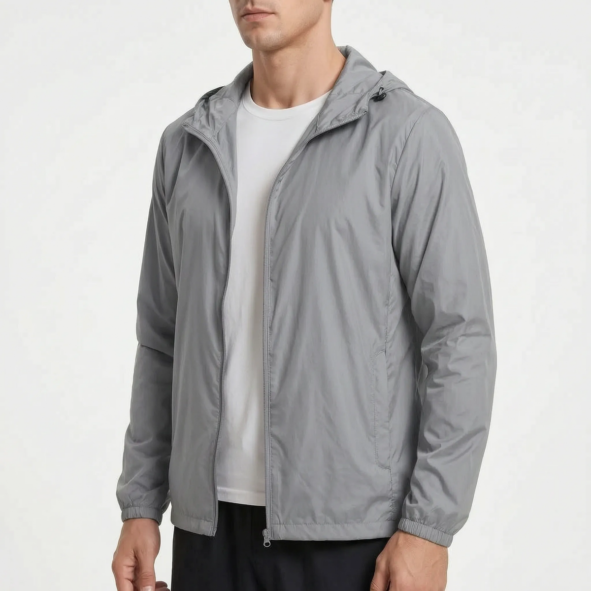 AeroShield Leichte Kapuzen-Herren-Windjacke