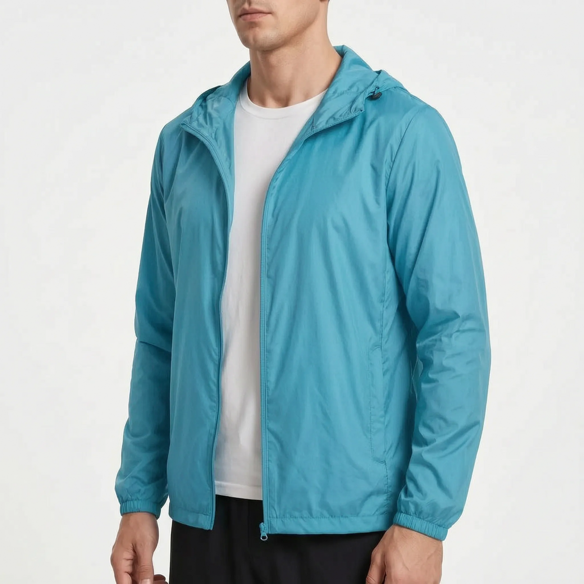 AeroShield Leichte Kapuzen-Herren-Windjacke
