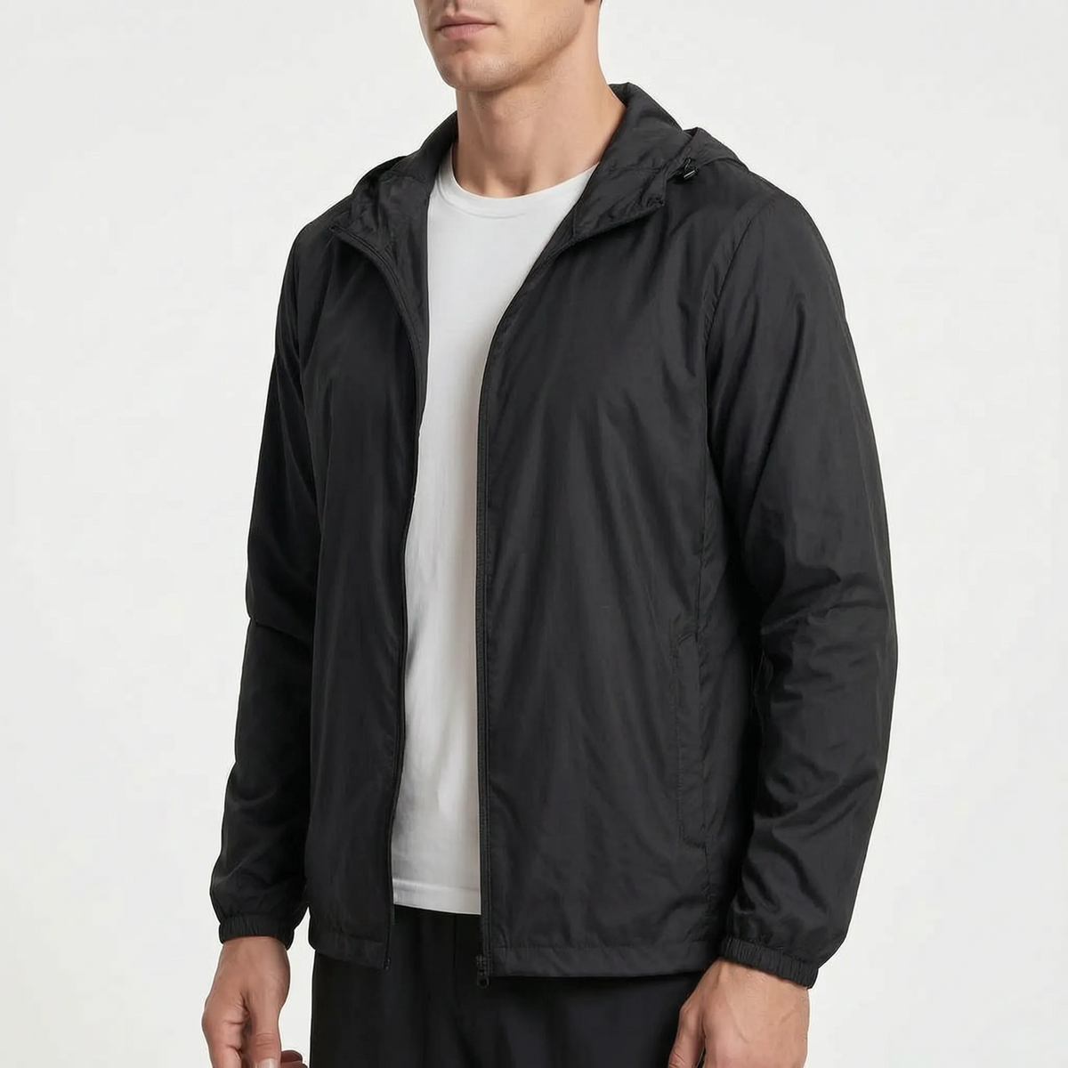 AeroShield Leichte Kapuzen-Herren-Windjacke