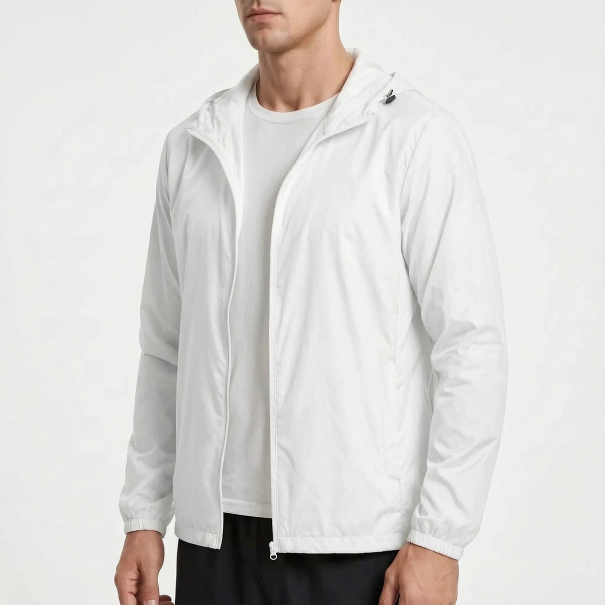 AeroShield Leichte Kapuzen-Herren-Windjacke