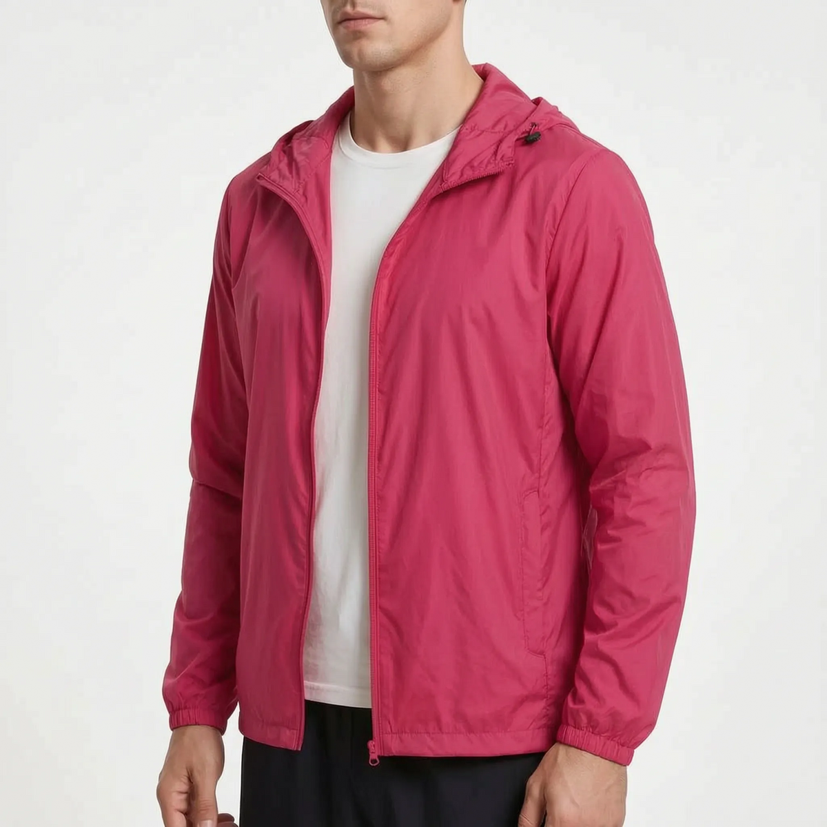 AeroShield Leichte Kapuzen-Herren-Windjacke