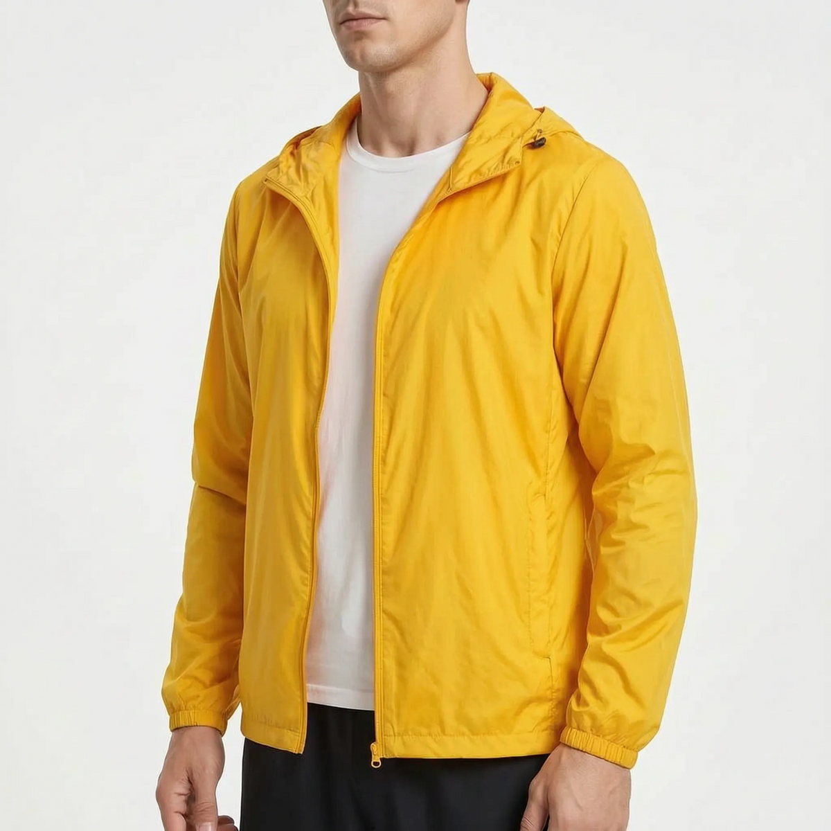 AeroShield Leichte Kapuzen-Herren-Windjacke