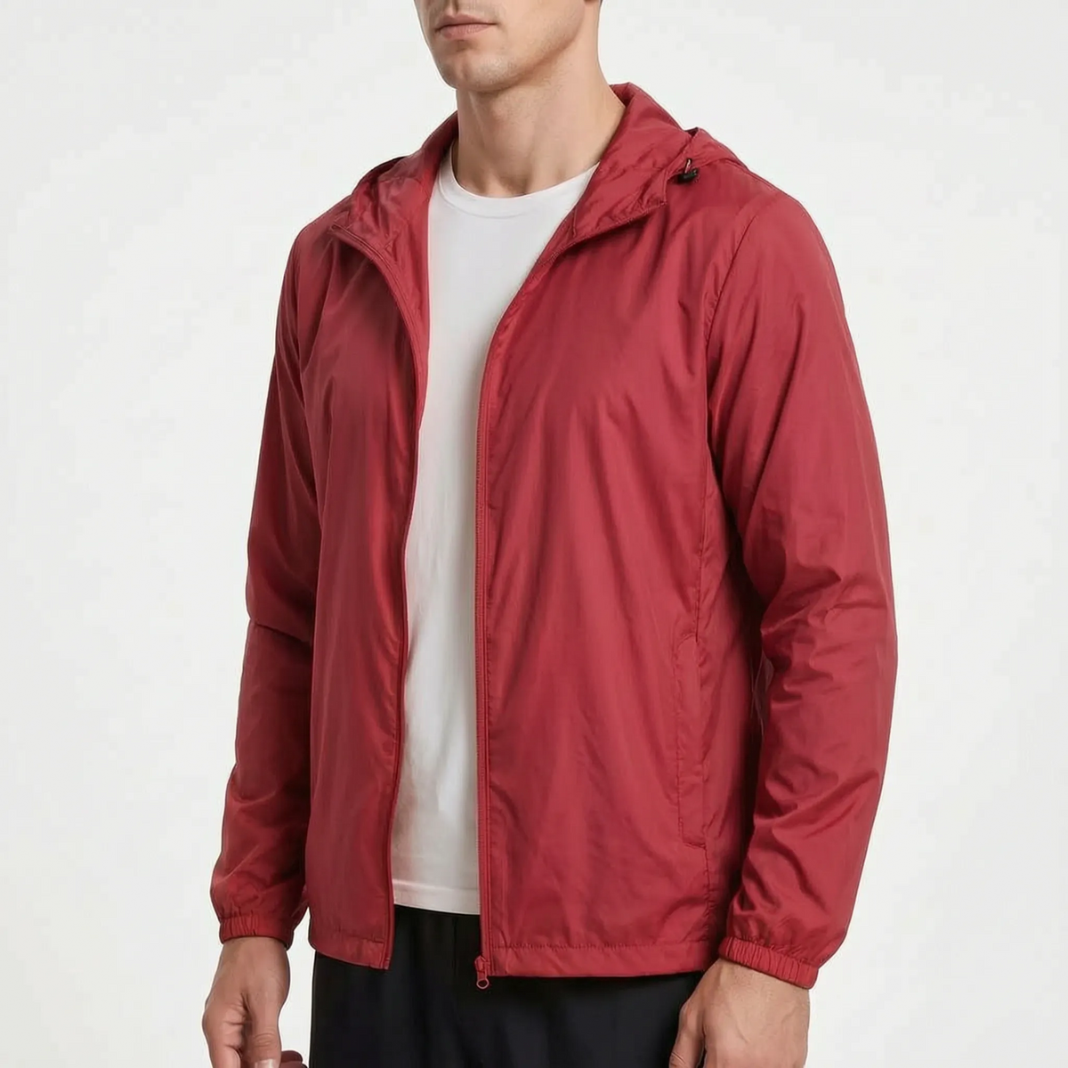 AeroShield Leichte Kapuzen-Herren-Windjacke