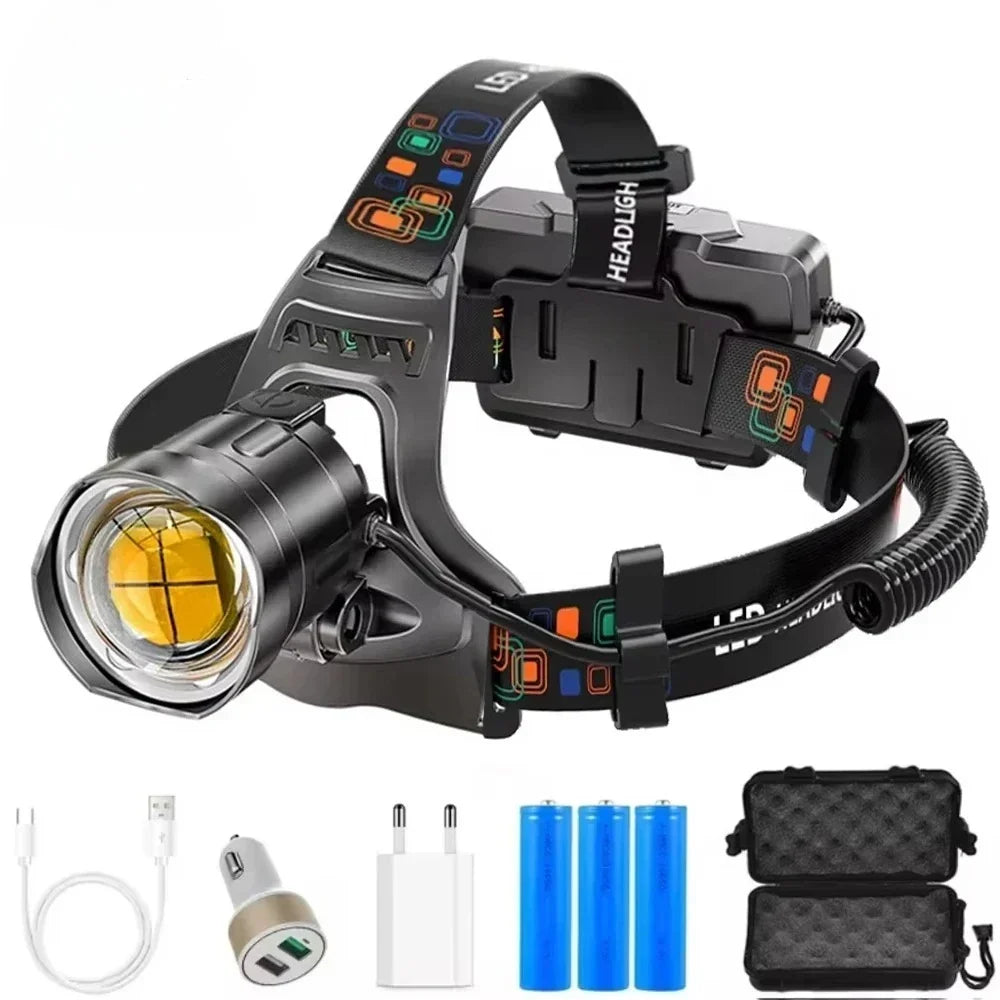 clinbands | Brightara Zoombare aufladbare Stirnlampe