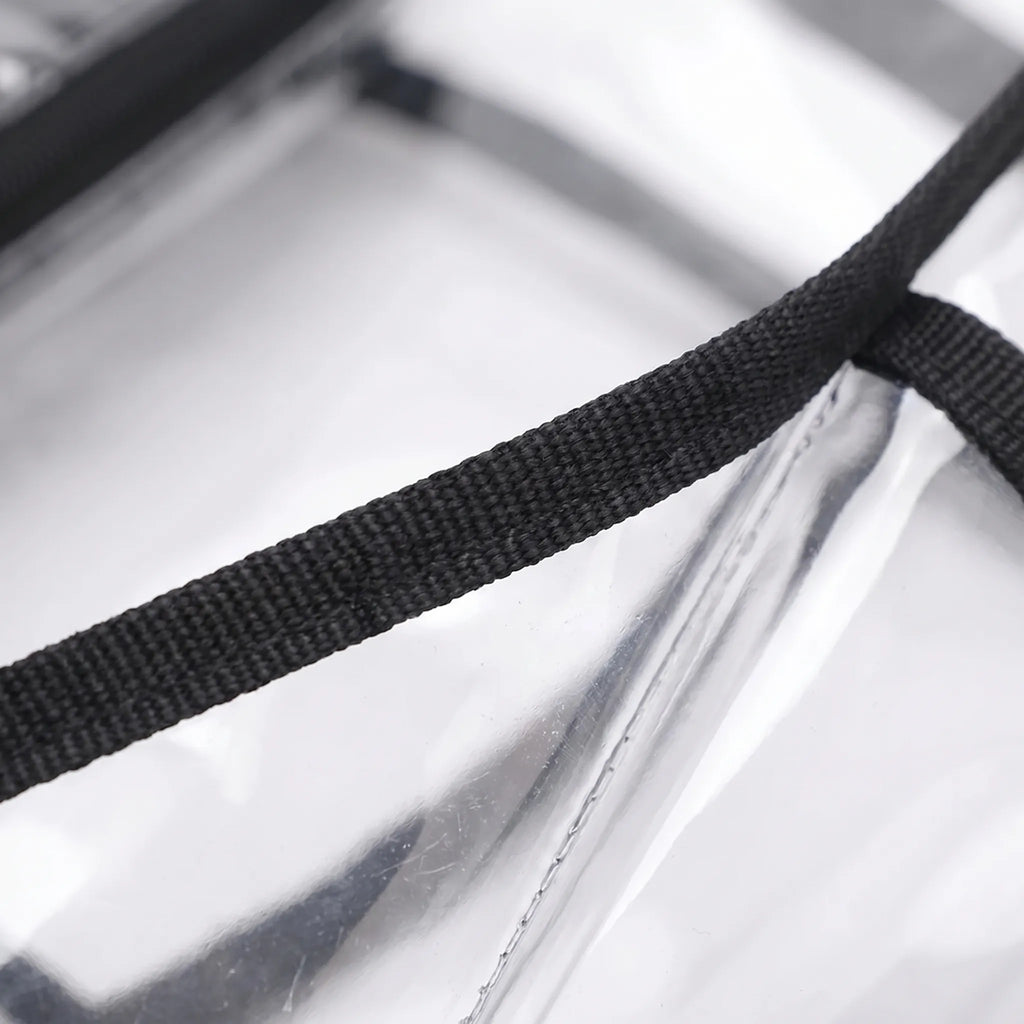Clarvex Transparente Umhängetasche Mit Mesh-Vordertasche