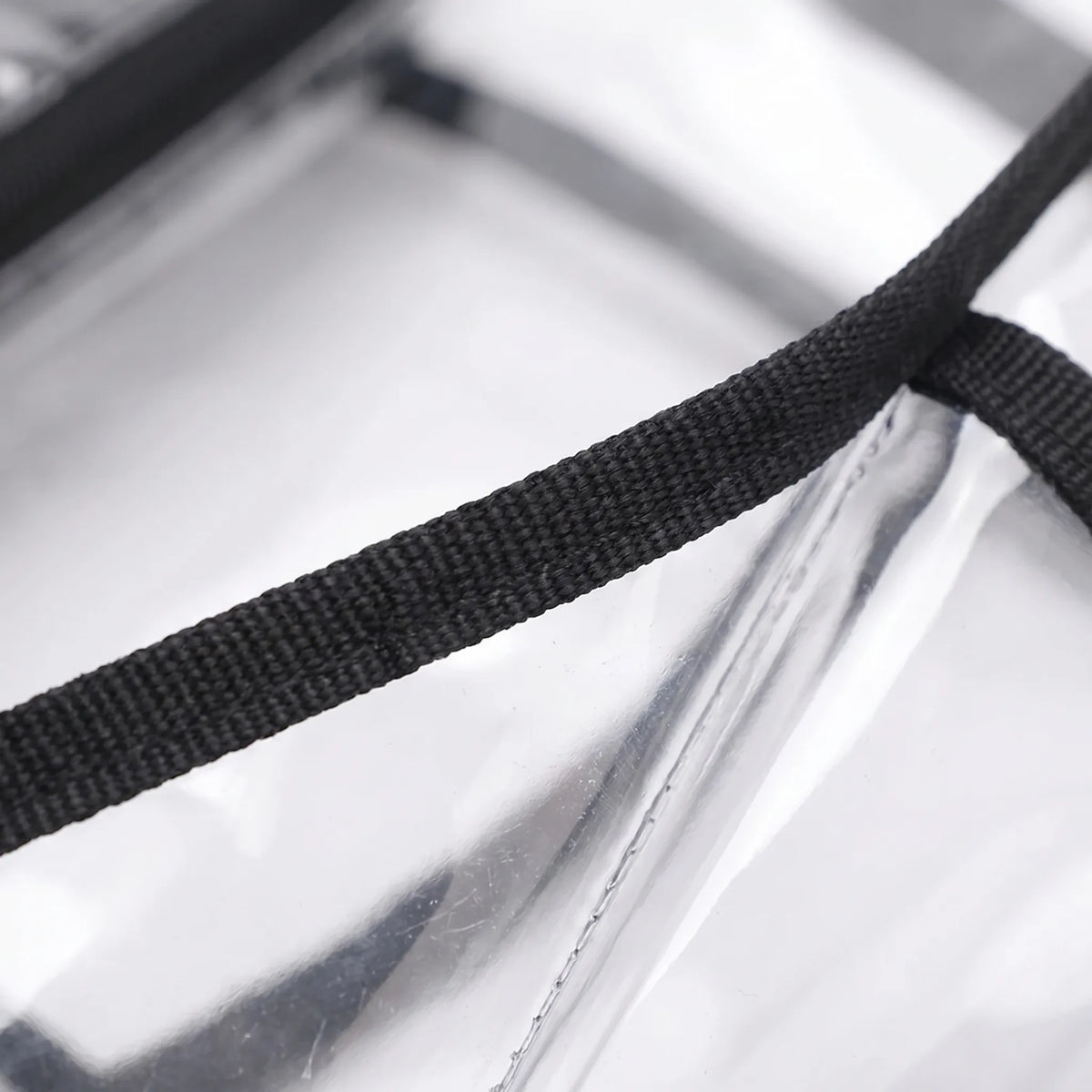 Clarvex Transparente Umhängetasche Mit Mesh-Vordertasche