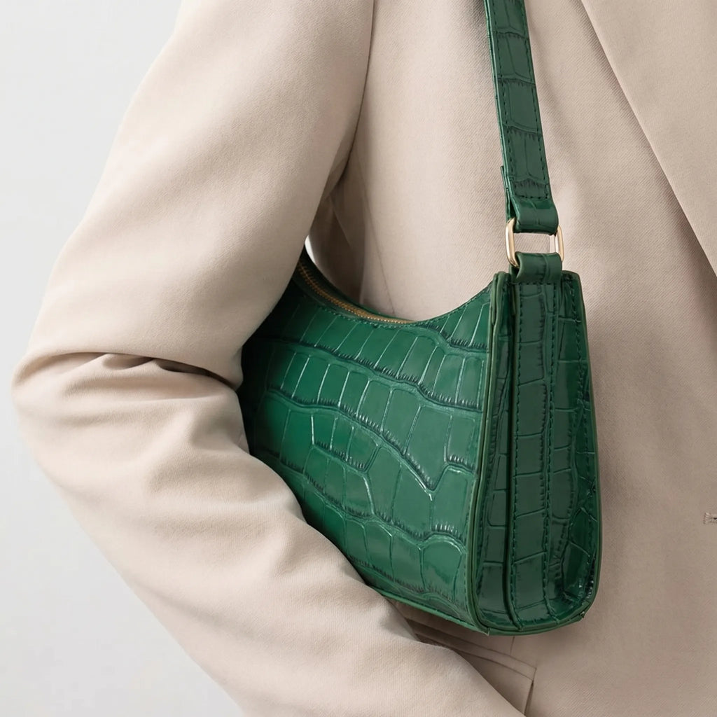 Claviette Retro Baguette-Schultertasche