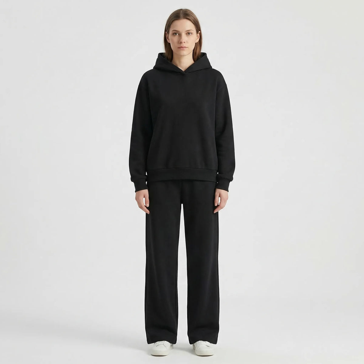 Loundrex Kapuzenpullover und Weiter-Bein-Anzughose Set
