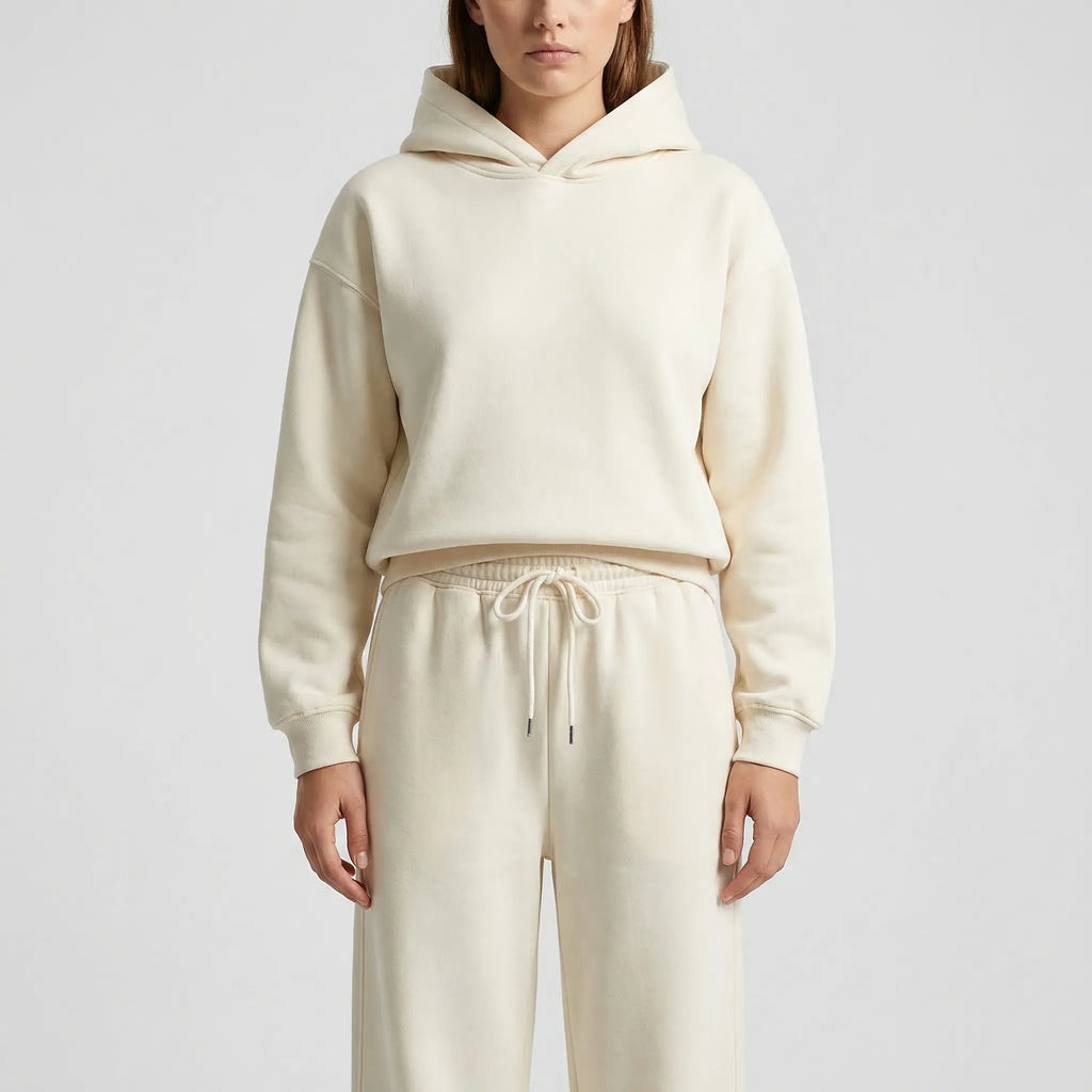 Loundrex Kapuzenpullover und Weiter-Bein-Anzughose Set