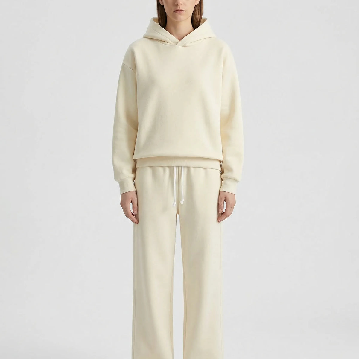 Loundrex Kapuzenpullover und Weiter-Bein-Anzughose Set
