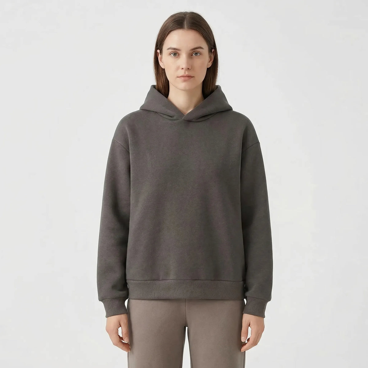 Loundrex Kapuzenpullover und Weiter-Bein-Anzughose Set