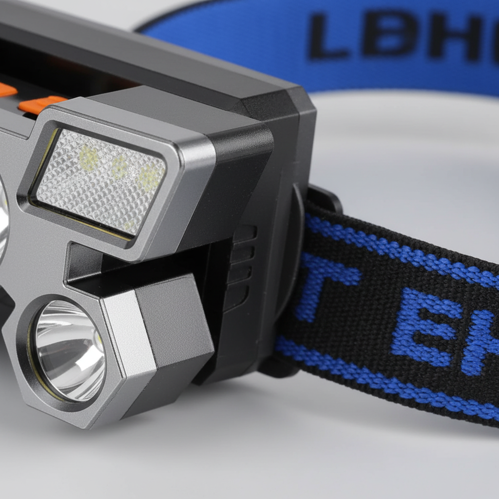 clinbands | LumaBeam Aufladbare 5-LED-Stirnlampe