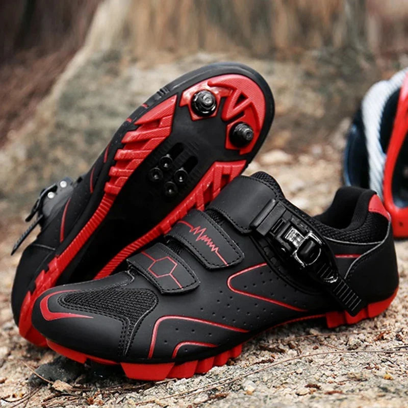 Pedalrift Herren-MTB-Radschuh mit Ratschenverschluss