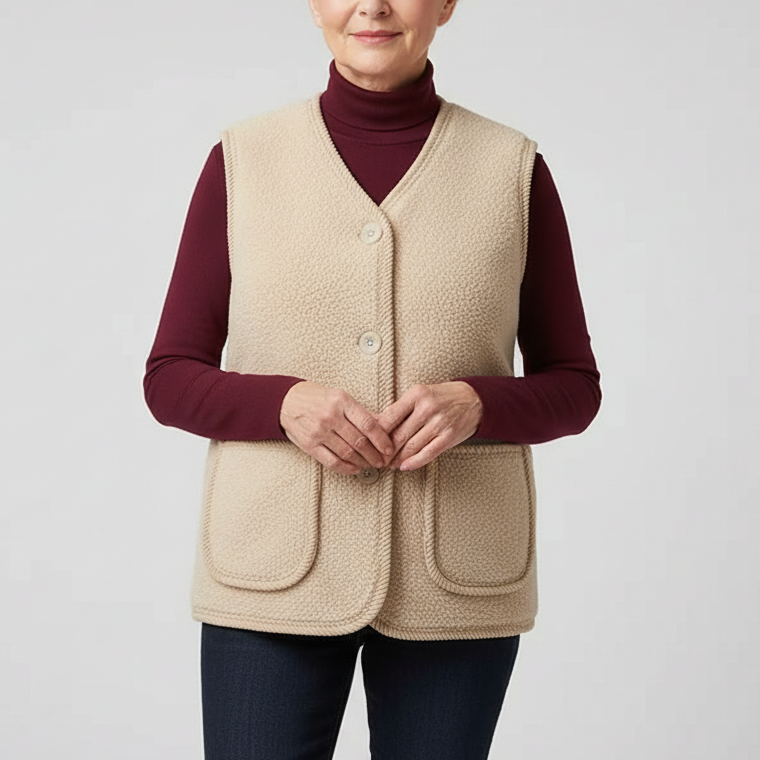 Verdickte ärmellose Weste