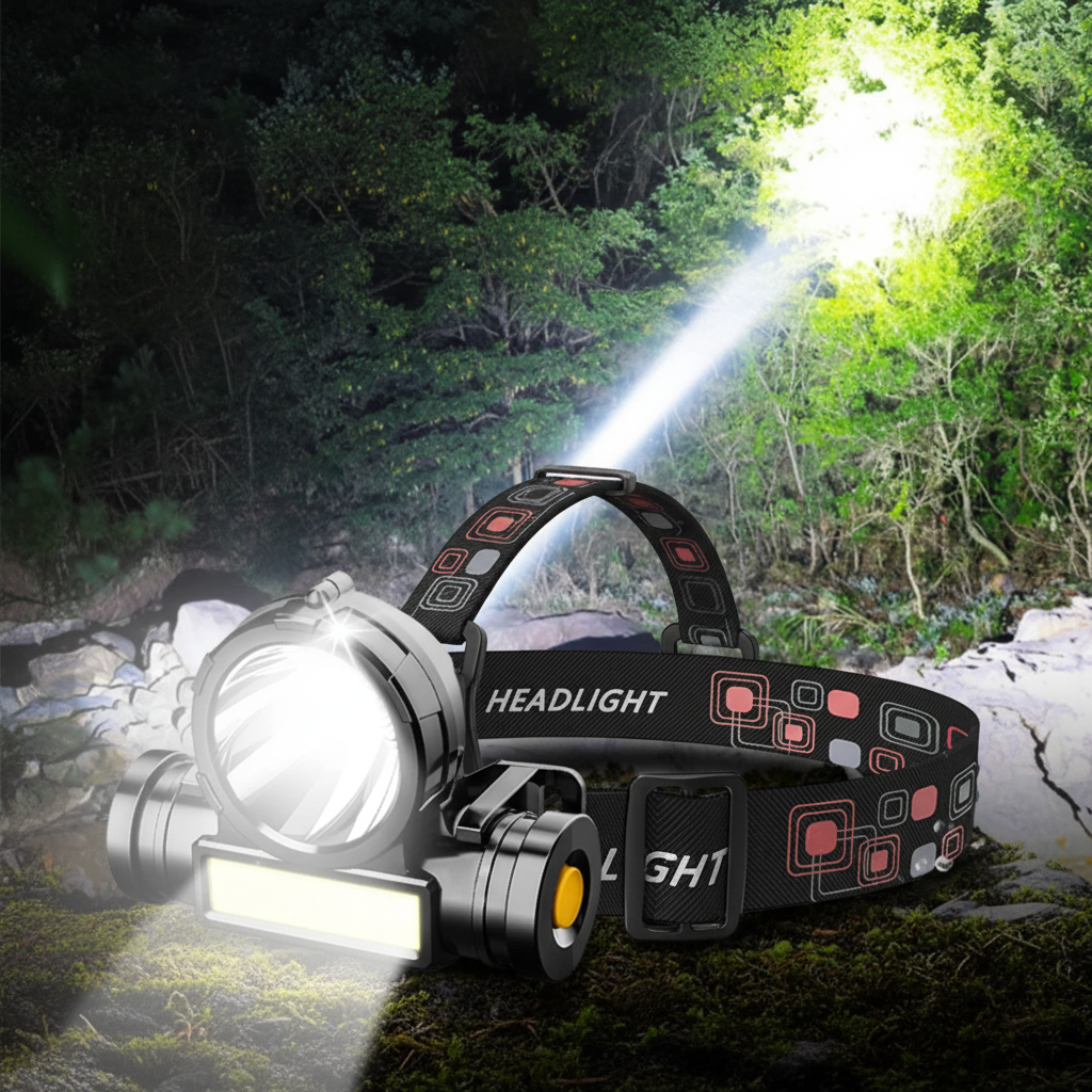 clinbands | TrailVanta USB-Stirnlampe aufladbar