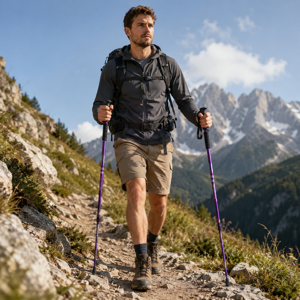 clinbands | Trailverge Leichte faltbare Trekking-Stöcke