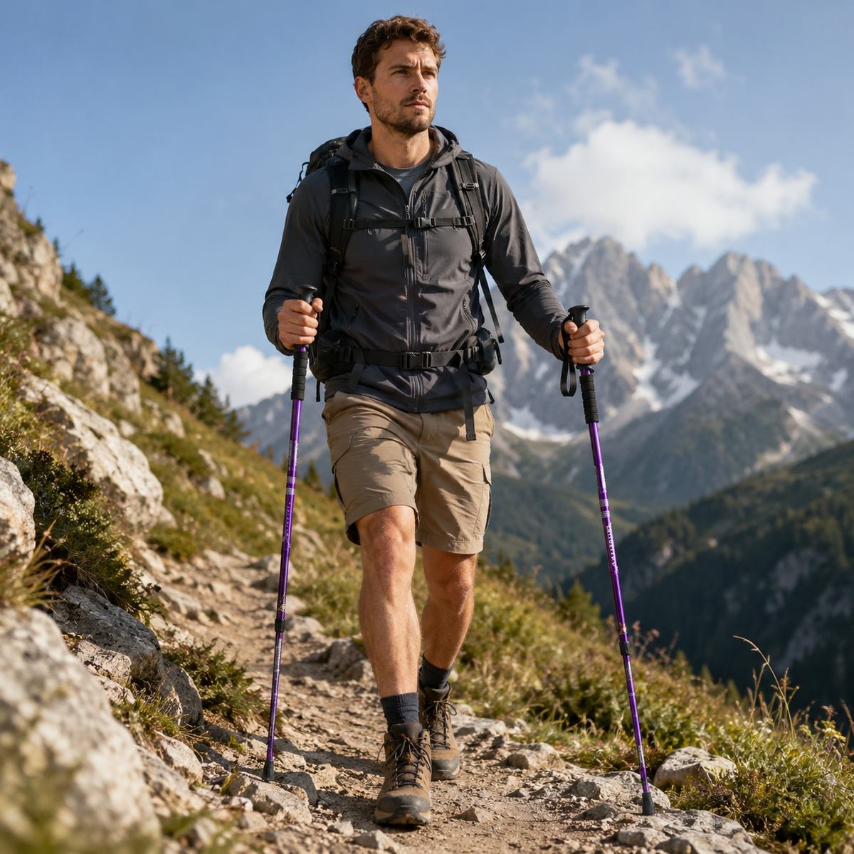 clinbands | Trailverge Leichte faltbare Trekking-Stöcke