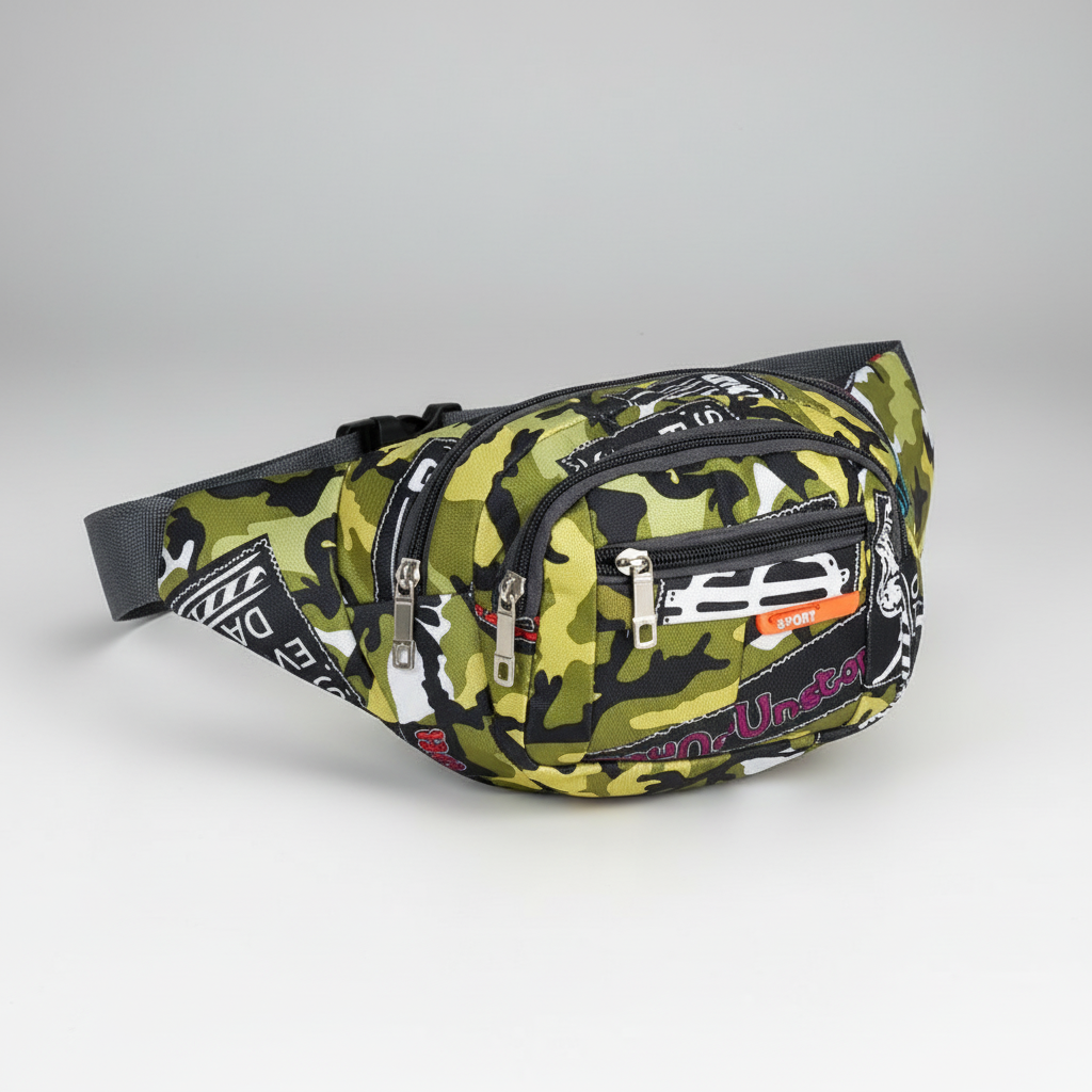 Vastio Camouflage Nylon-Gürteltasche