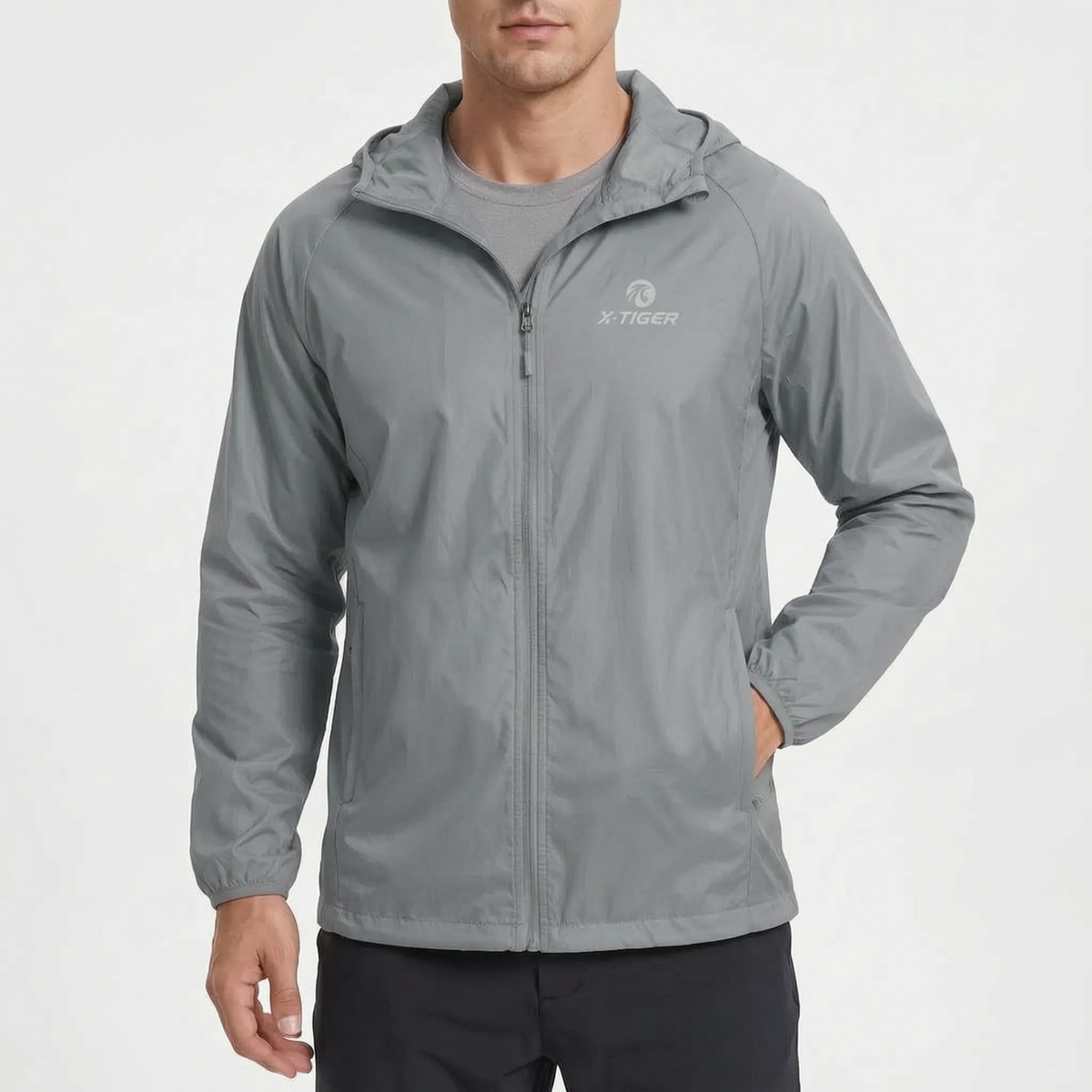Velotrek Leichte Packbare Kapuzen-Windjacke